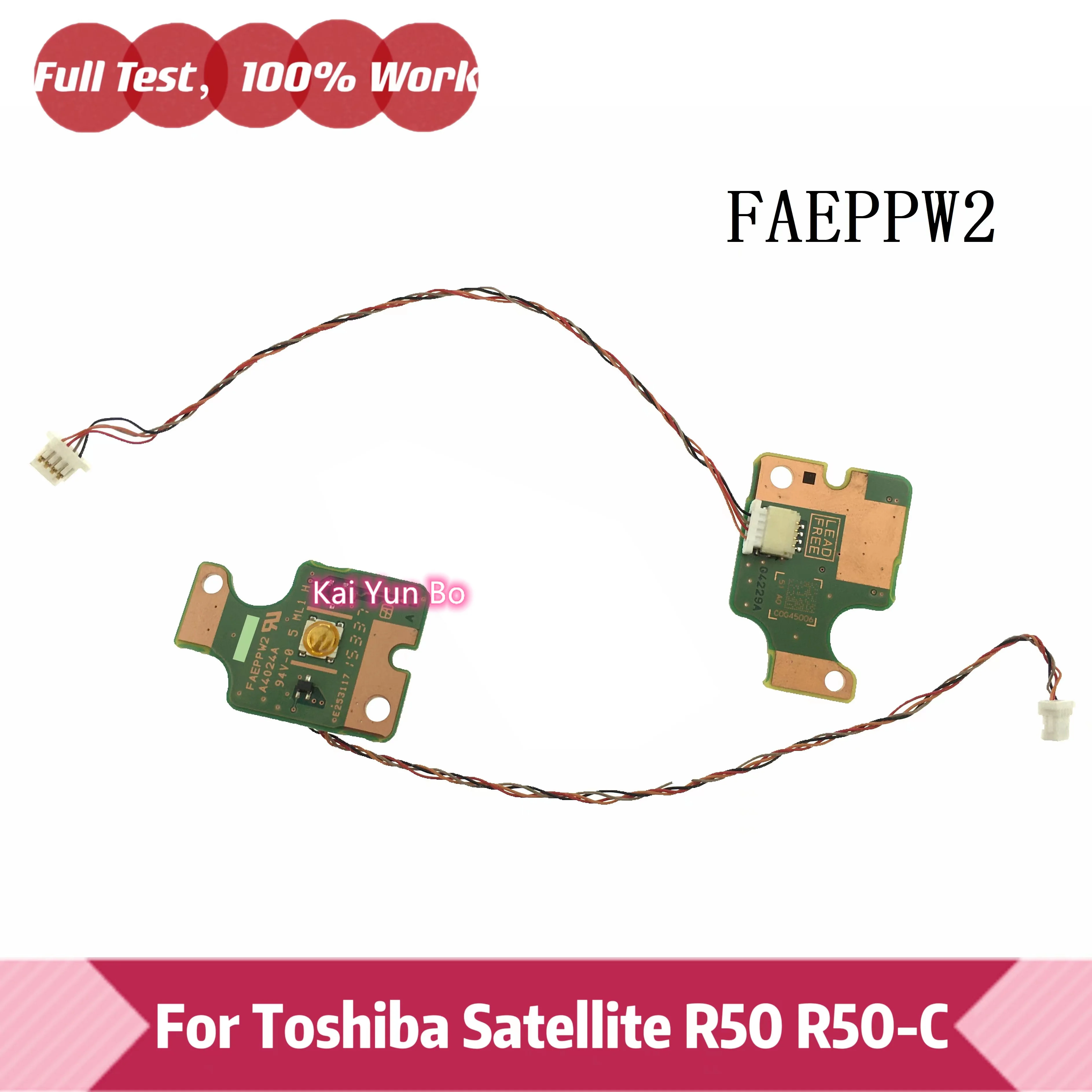 

Плата кнопки питания ноутбука Toshiba Satellite R50 R50-C ON OFF FAEPPW2 A4024A с кабелем 100% Тест OK