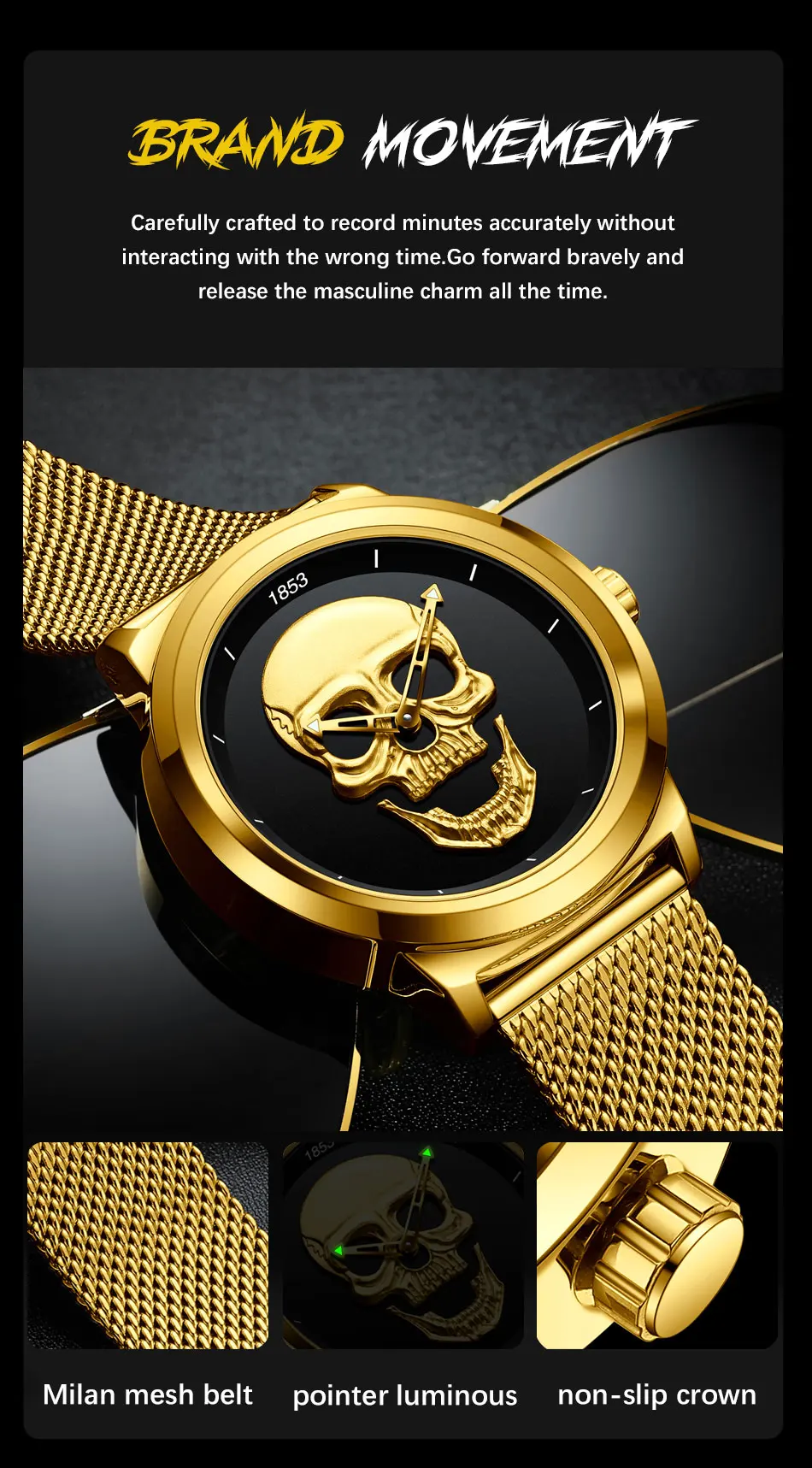 Moška ura 2023, poslovna ura za moške, luksuzna športna kvarčna ura, vodoodporna svetleča ročna ura_voghion.com