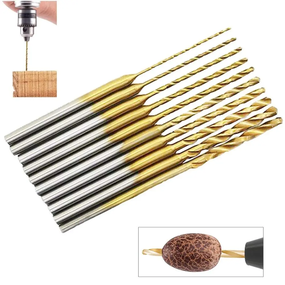 High Speed Steel Gold Twist Drill Bits for DIY Wood Carving