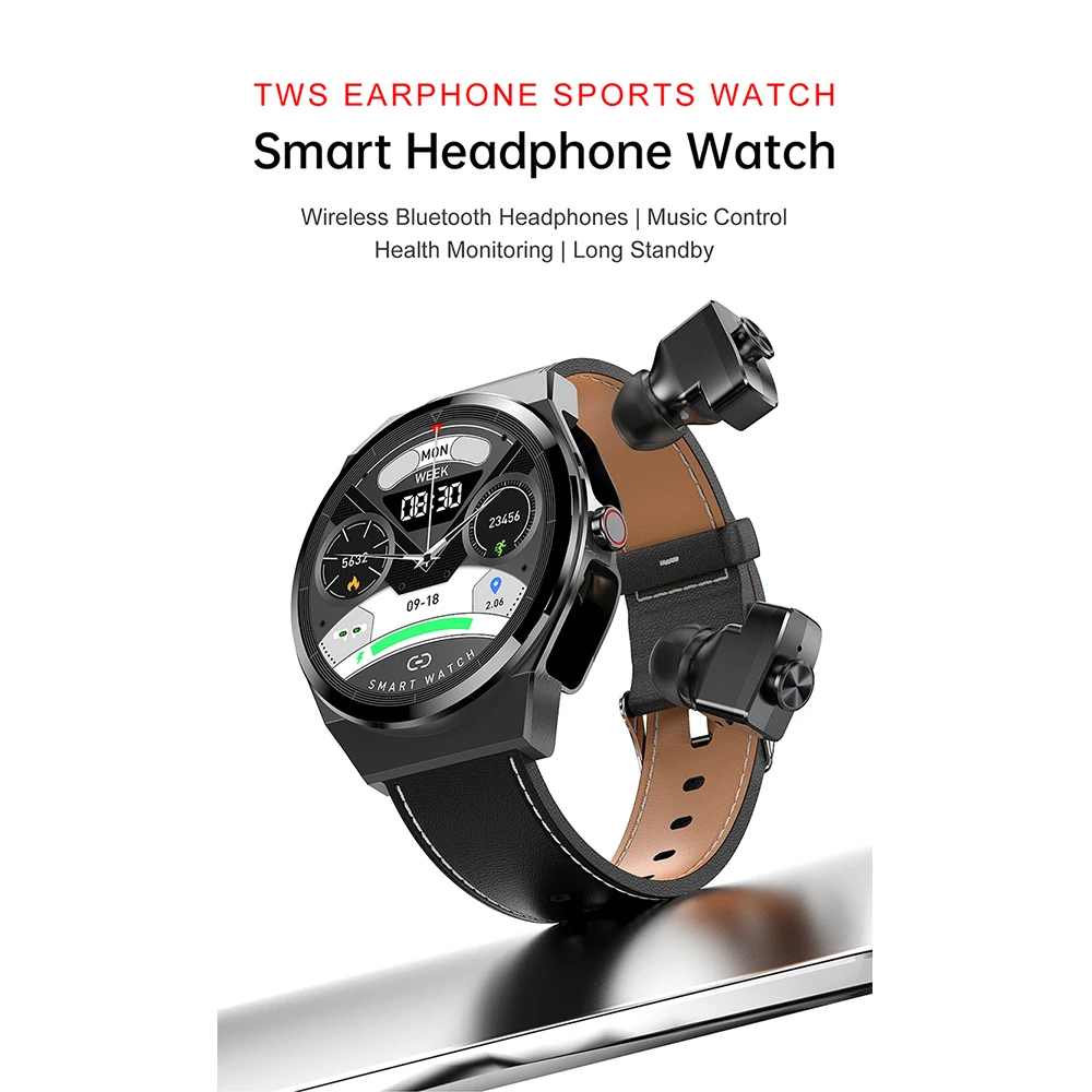 ROLLME JM08 Ʈ ġ TWS ̾ 2 1  ڵ      1.28 ġ  Smartwatch