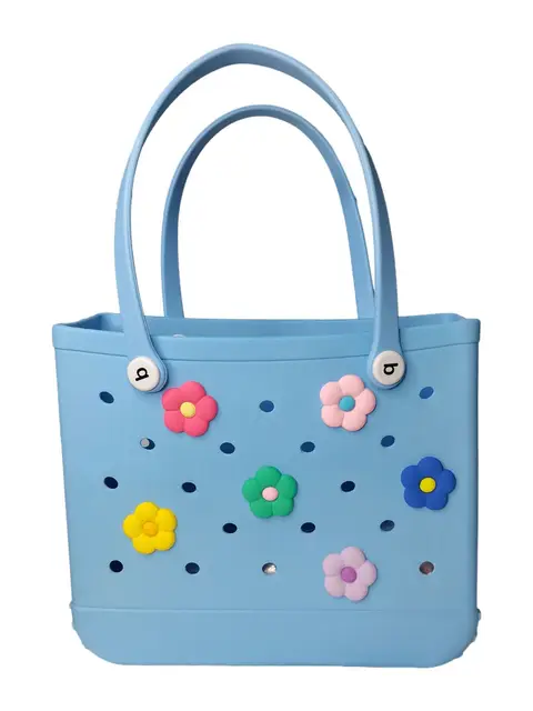Peace Sign Charm For Tote Bags - Compatible With Bogg Bags, Simply Southern & Similar Totes - View #3