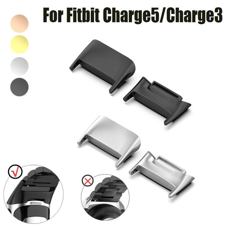 Un Paio Di Connettori Per Orologi Per Fitbit Charge5/Charge3 Smart Bracciale Band Adapter Per Fitbit Charge 2/Charge 4 Connettori Orologi