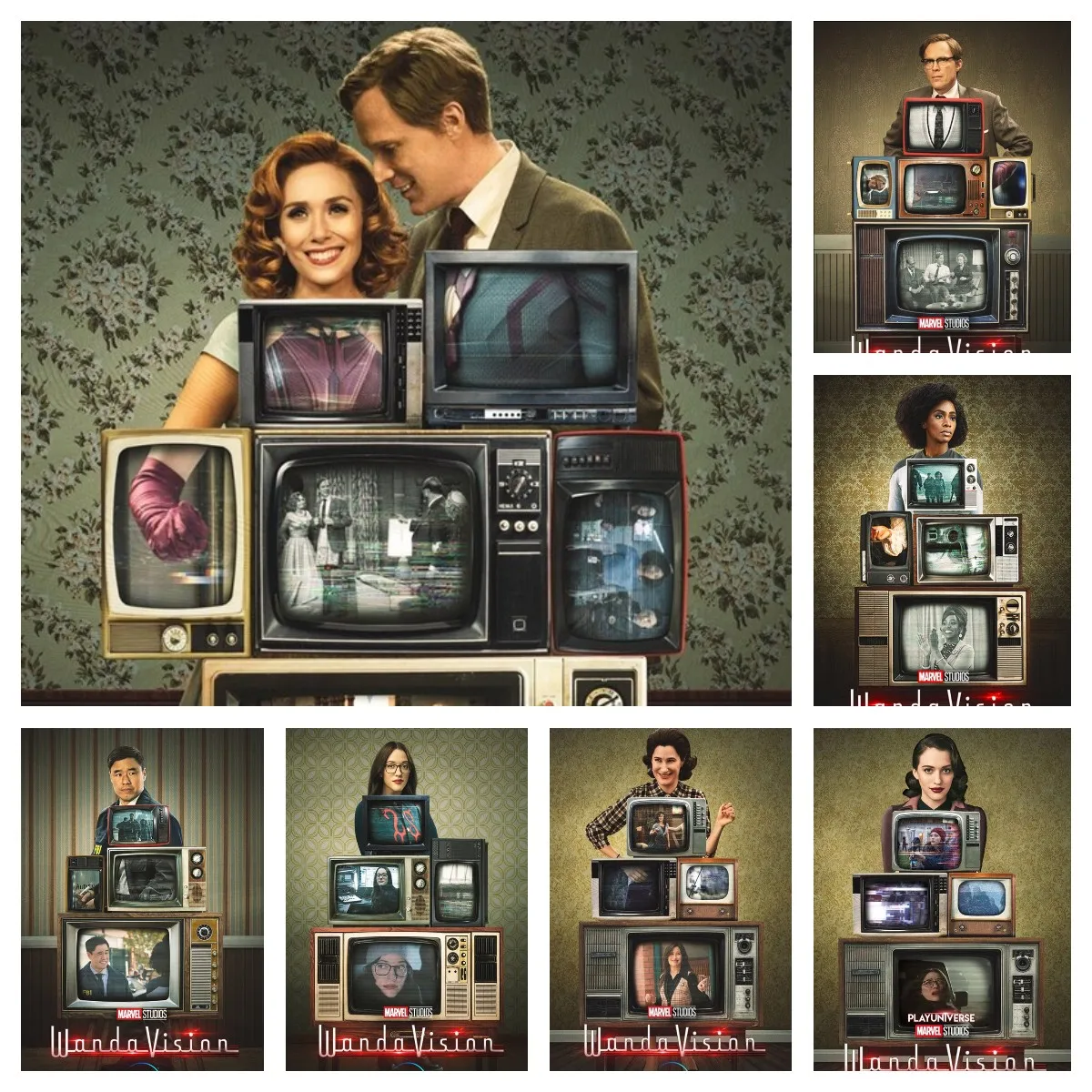 Kit Pittura Diamante 5D Fai Da Te Disney Marvel Tv Show Wanda Vision Serie Tv Nordic Per Soggiorno Camera Dei Bambini Camera Da Letto Decorazione Dell