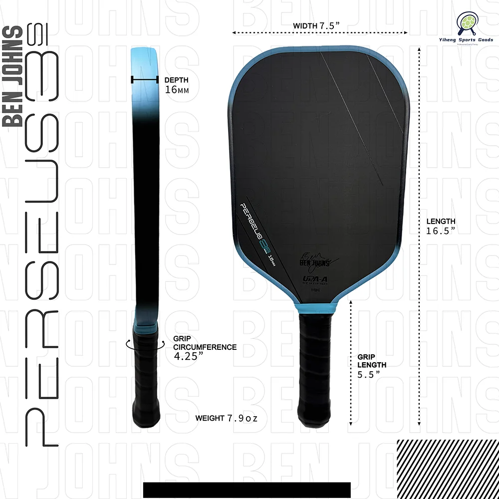 Pickleball Paddle Joola Perseus 3S EVA Foam Fill 16mm Thickness