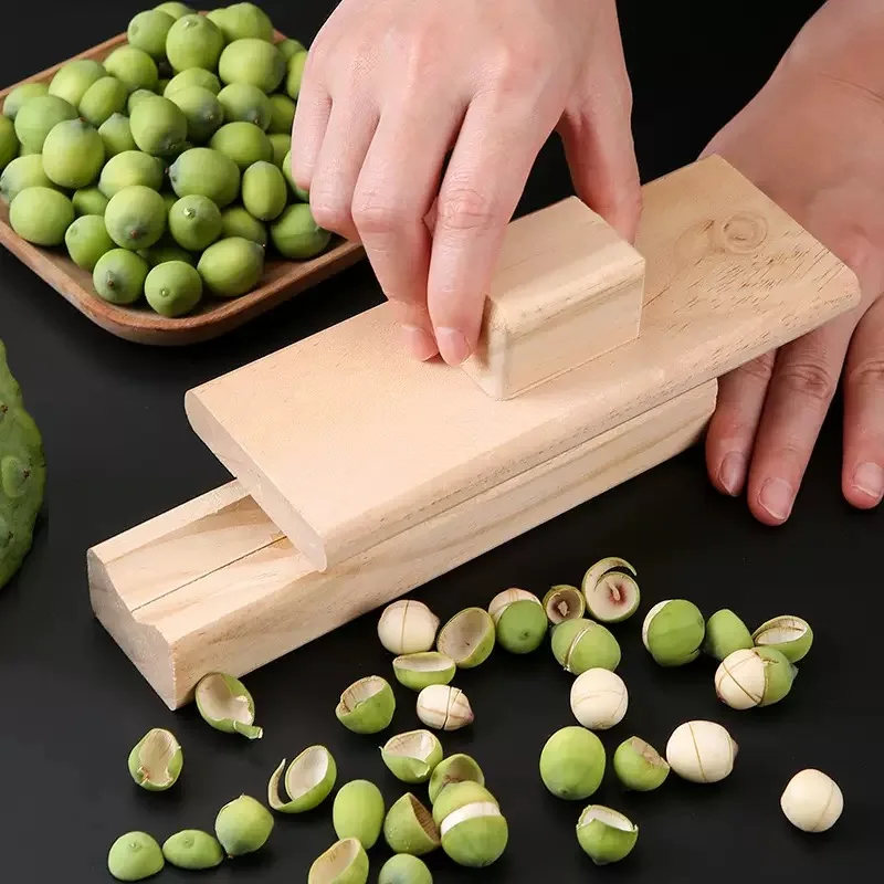 Chestnut Can Opener, Solid Wood Peeler, Raw Chestnut, Lotus Seed Machine, Household Cross Shaped Chestnut Opener Tool