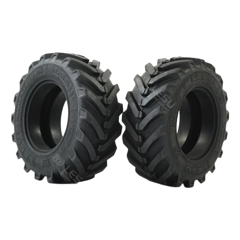 Tires Tyre Wheel Hub Rims for 1/14 Lesu Model Aoue-BL71 Two-head Busy Loader Rc Hydraulic Model Diy Upgrade Parts 2