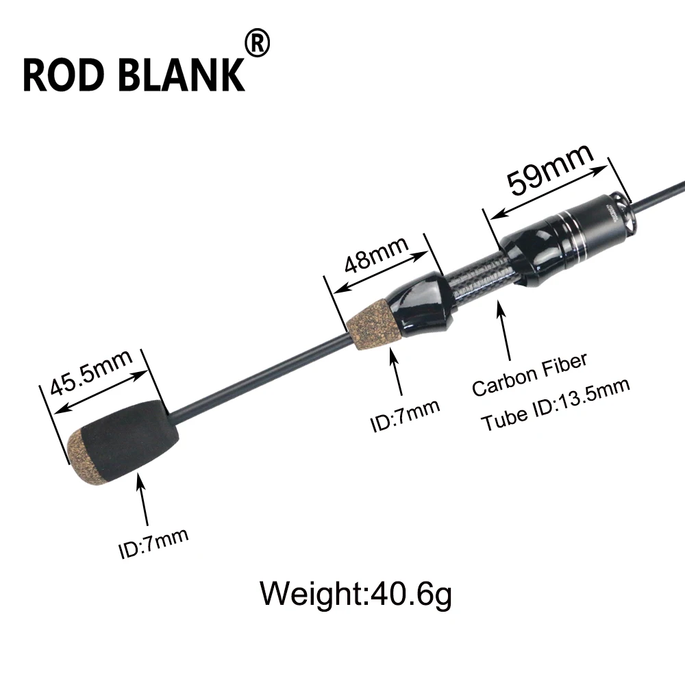 Rod Blank 1 Set Trout Fishing Handle kit Spinning Casting Split Reel Seat  Ics Rod Building Component Rod DIY Repair Accessory