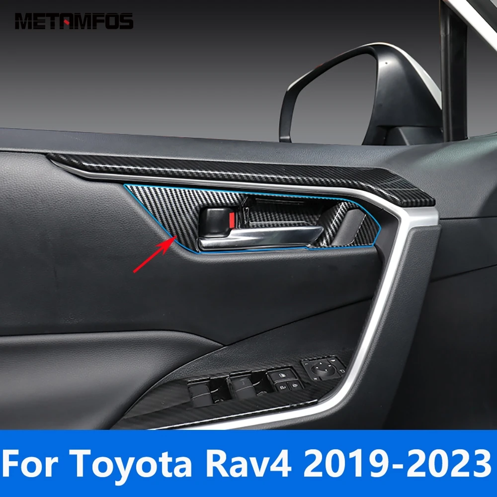 ForToyotaRav4Rav4201920222023CarbonFiberInteriorDoorHandle