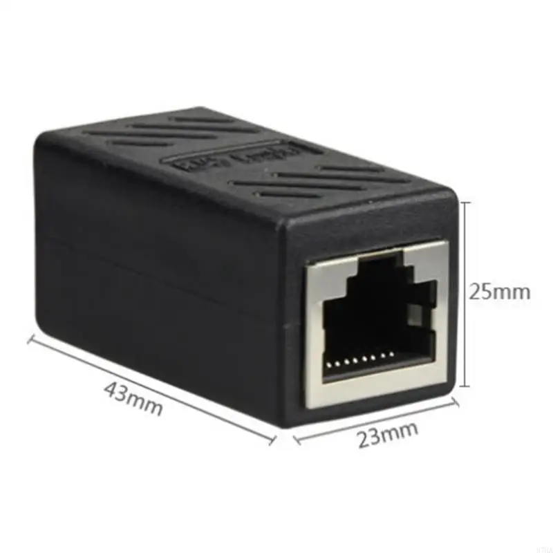 87ha RJ45 커플러 8Pin 이더넷 익스텐더 1000mbps CAT6/CAT5 LAN 커넥터 여성 대 여성 네트워킹 케이블 조인기