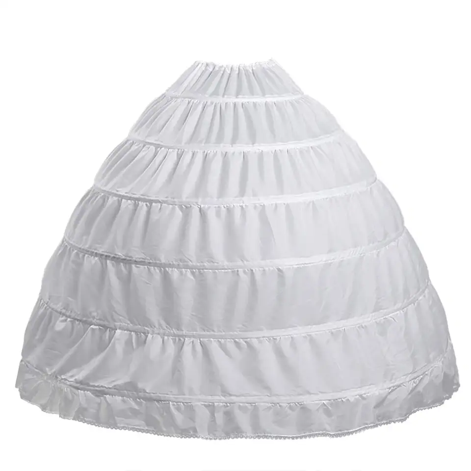 Aprildress Vrouwen Hoopless Petticoat Crinoline Onderrok voor Trouwjurken NL-PPT026