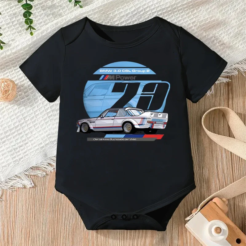 

Racing Car 3.0 CSL Group 23 Graphics Baby Bodysuits Cotton Short Sleeve Boys Girls Fashion Outfits 0-24 M Rompers Baby Clothes