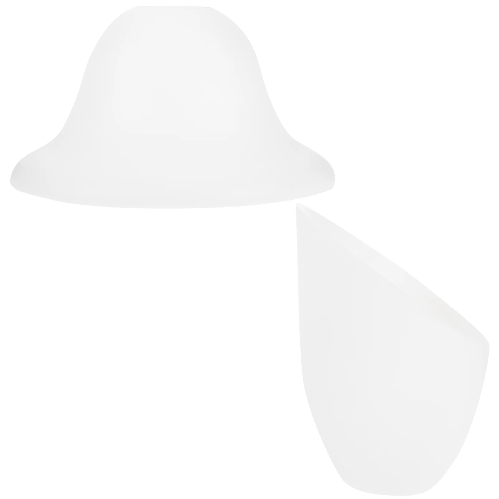 

Light Bulb Shade White Plastic Lampshade Unique Horseshoe Shaped Umbrella Shaped Replacement Set Chandelier Pendant Light