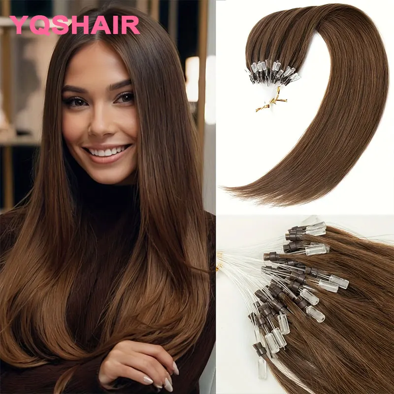 스트레이트 마이크로 루프 헤어 테이프인 헤어 익스텐션 블론드 내추럴 리얼 인..