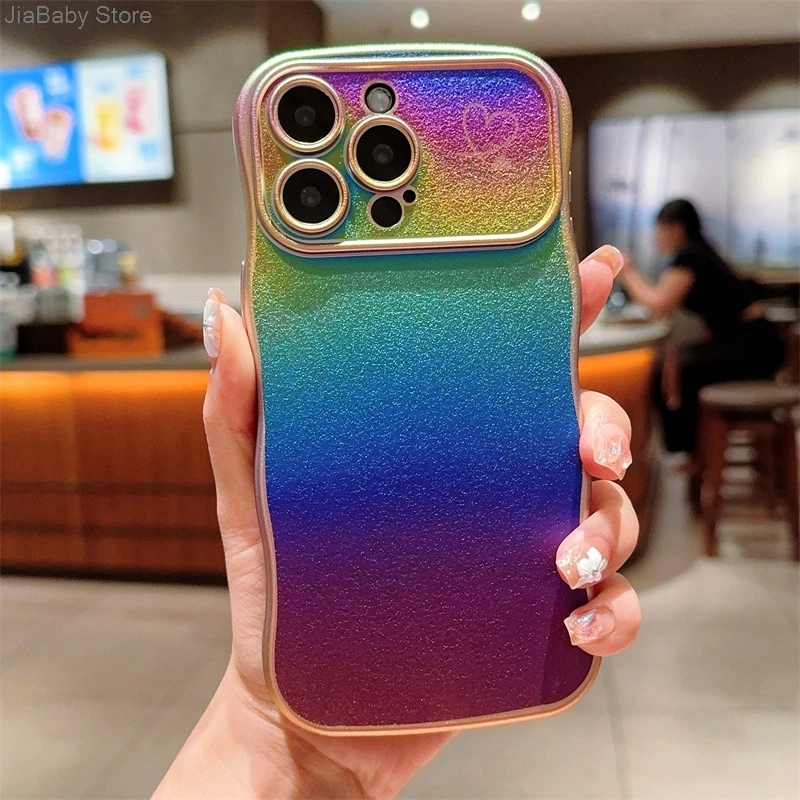 Coque de protection pour appareil photo en forme de cœur avec liquide pailleté de luxe pour iPhone 11 12 13 14 15 16 Plus Pro Max_voghion.com