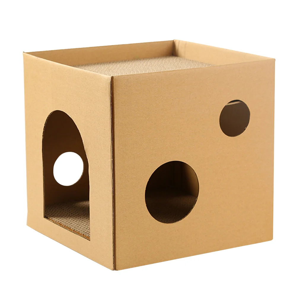 

Cat Scratcher Cat Scratching Box Pet Kitten Corrugated Scratcher Kitten House