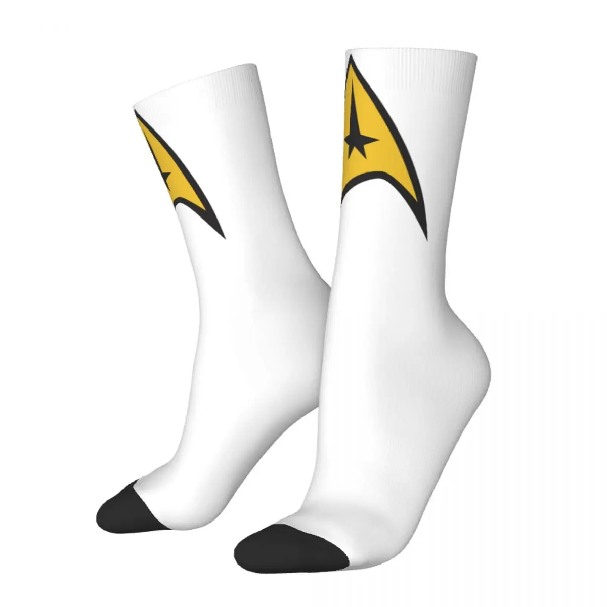 

Star Treks Logo Theme All Season Socks Merchandise for Women Cozy Printed Socks