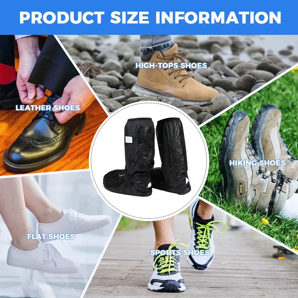 Universal Men's Reusable Waterproof Rain Boot Shoes Covers for Motorcycle Cycling Bike UTV ATV For Can-am X3 For RZR