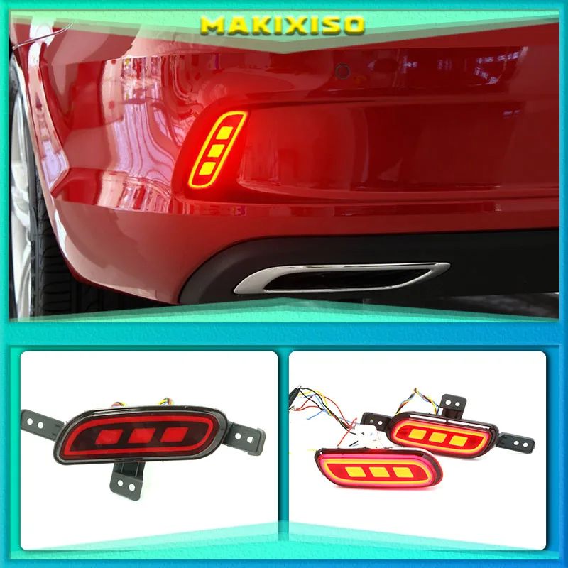 

For MG MG6 2017-2019 12V Car LED Rear tailLight Brake Light Turn Signal Reflector