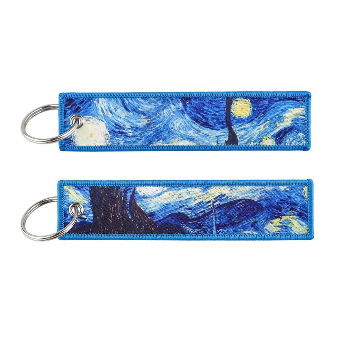 Anime Keychain Japanese Cool Embroidery Key Fobs Key Tag For Motorcycles Cars Backpack Friends Gifts