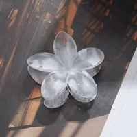 Blume Haarspange Schwarz – Bild 2