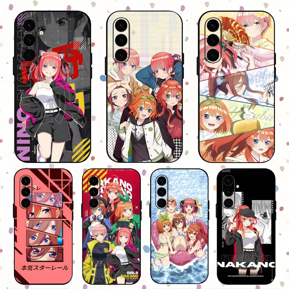 The Quintessential Quintuplets Soft Black Phone Case