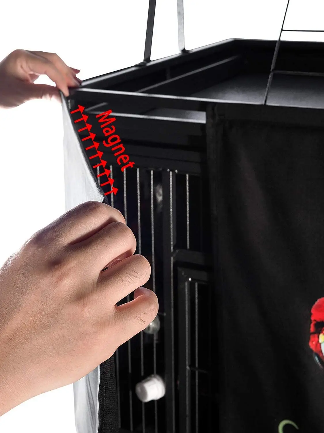 Bird Cage Cover Good Night Black Large Universal Blackout & Breathable Parrot Cage Shading Cover