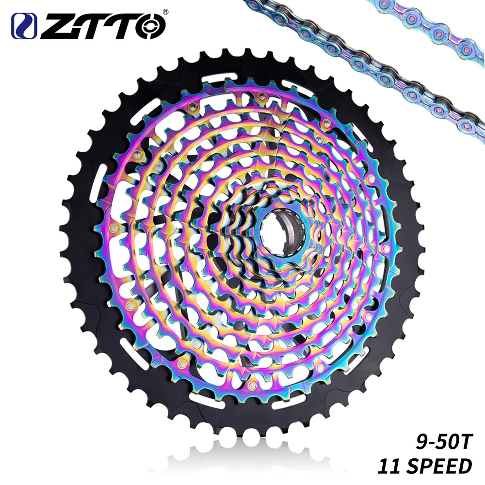 

ZTTO MTB Bicycle 11 Speed 9-50T XD Cassette 11S ULT 9T To 50T MTB K7 Full steel 11 Speed Chain Mountain Bike Sprocket Freewheel