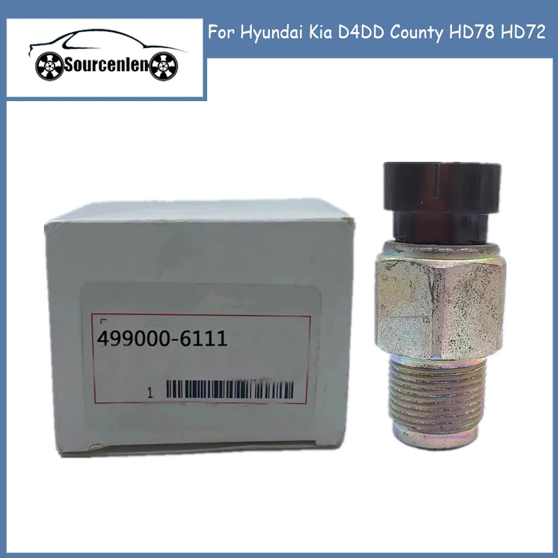

Fuel Rail Pressure Sensor OEM 499000-6111 31441-45710 for Hyundai Kia D4DD County HD78 HD72 4990006111 3144145710