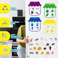 Toddler Magnetic Color Sorting Montessori Parish Toy Shape Matching Colourful Cognition Sensory Game Educational Interaction Toy 2
