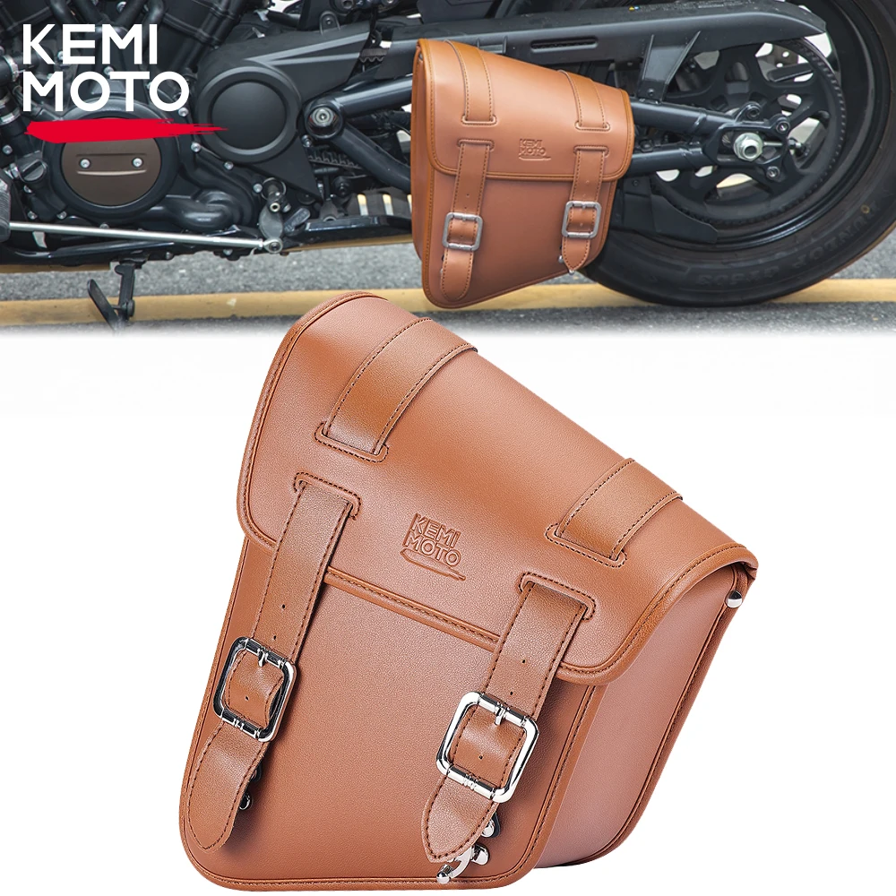 

Motorcycle Side Saddlebag Left Swingarm Bag Tool Bag for Softial Models Heritage Dyna Waterproof Bag Motorcycle Swing Arm Bags