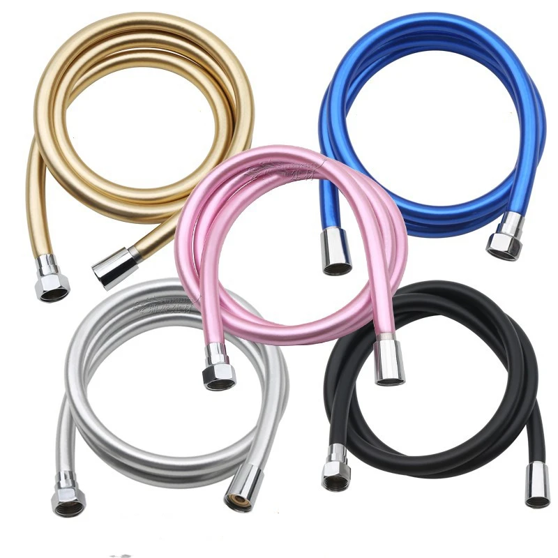 Mangueira de Chuveiro Encanamento Pvc Alta Pressão Flexível Handheld Anti Enrolamento gi Mangueira Universal para Acessórios do Banheiro 1pc 1.5m