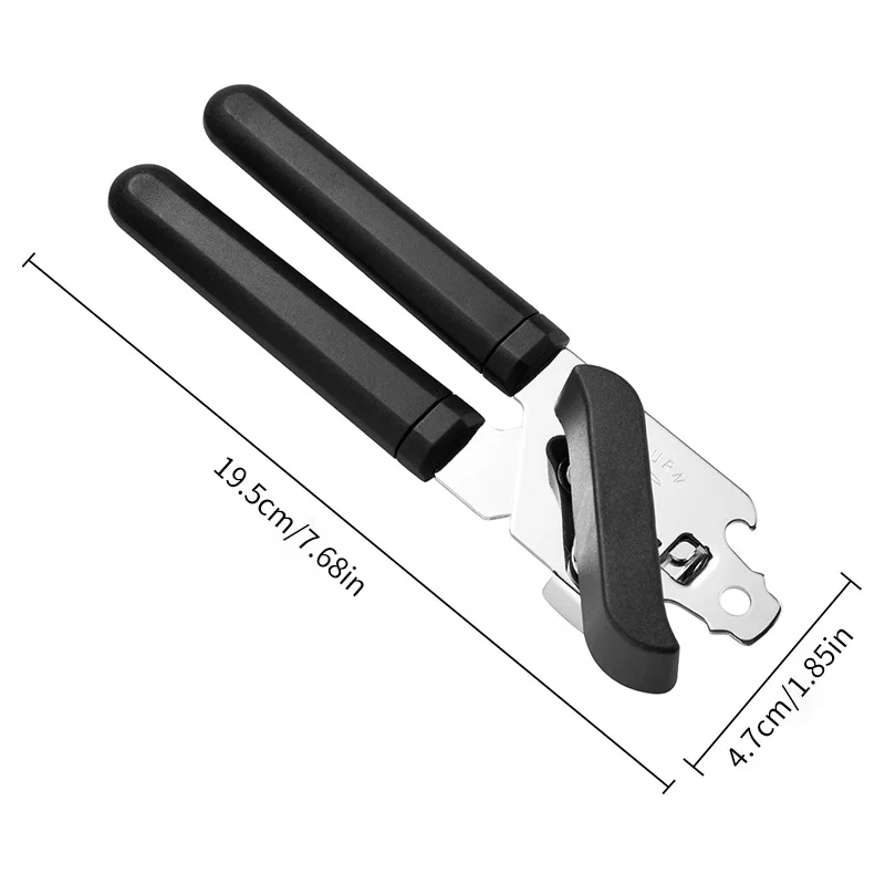 Stainless Steel Multifunctional Can Opener Manual Beer Can Opener Kitchen Gadget Easy to Use Handy Tool for Cans
