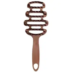 Hollow Scalp Massage Hair Brush - Anti - static Detangling & Fast Drying Styling Tool (A)