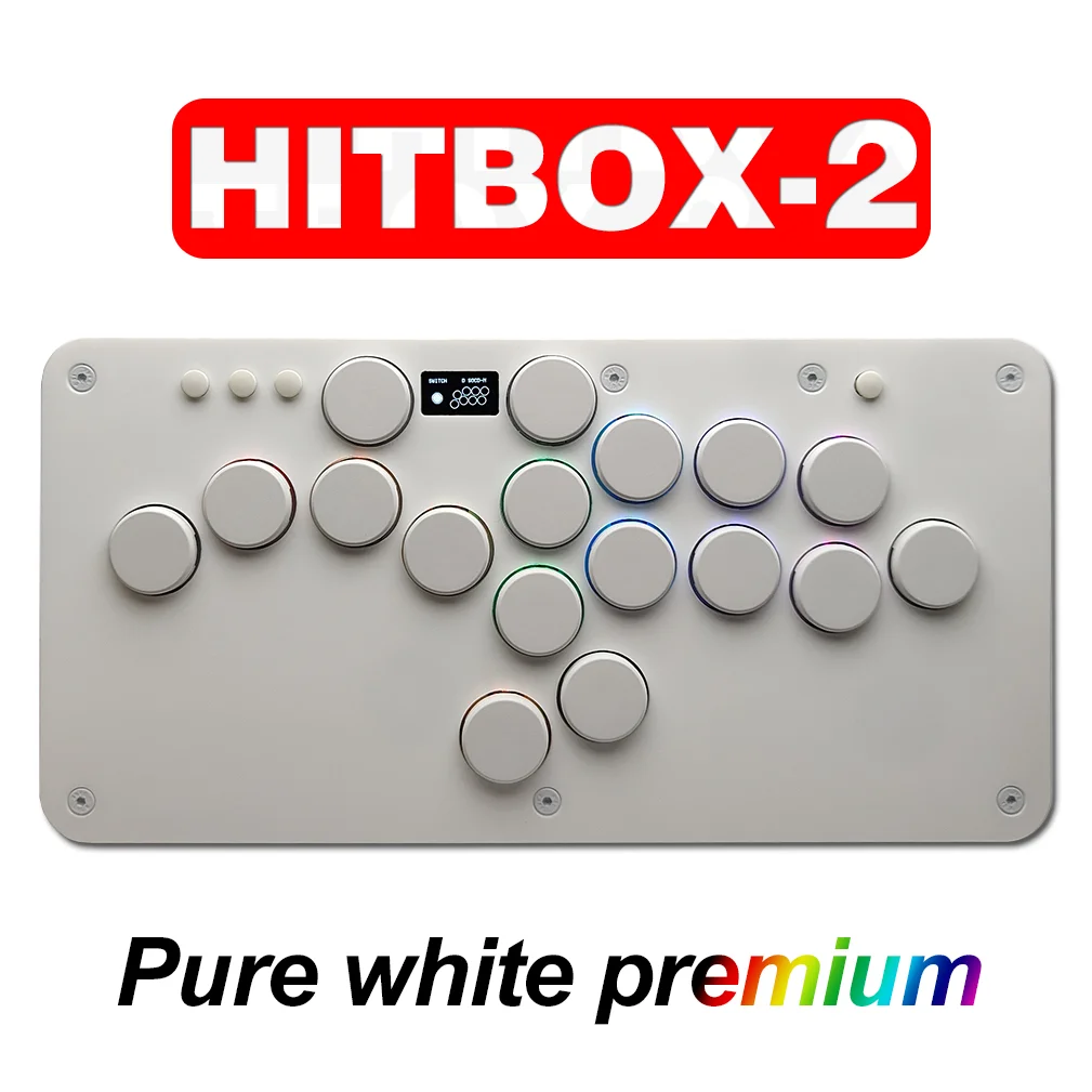 SiTong HITBOX-2 Pure White Full Silent Kailh Low Red Steam Street