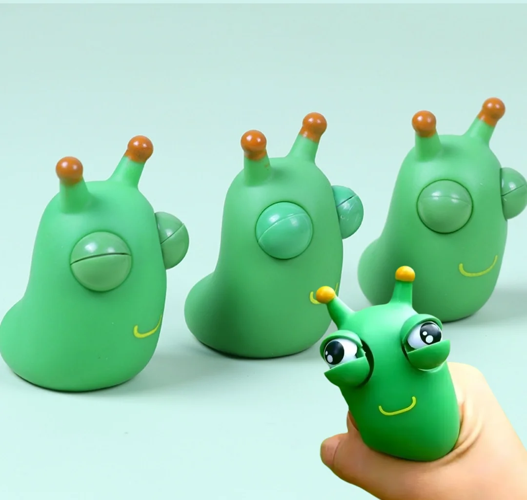 Novelty Green Worm Squeeze Toy Image 2