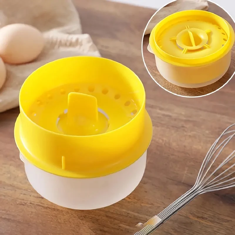 Egg separator Egg Yolk Separator and Clear Kitchen Gadgets Egg Separator Baking Tools Large Capacity Kitchen Accessories for Leaking White