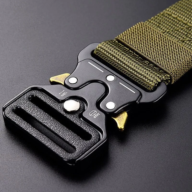 Ceinture tactique à dégagement rapide en nylon souple pour pêche et sports outdoor