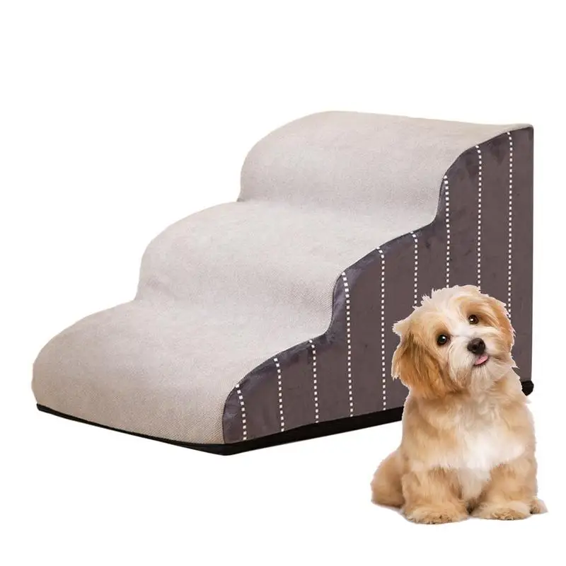 

Durable Ramp For Dog Pet Ladder 2 3 4 Steps Stairs Cat Dog Ramp Sofa Bed Dog Ladder Non-slip Pet Supplies Toys Ramp