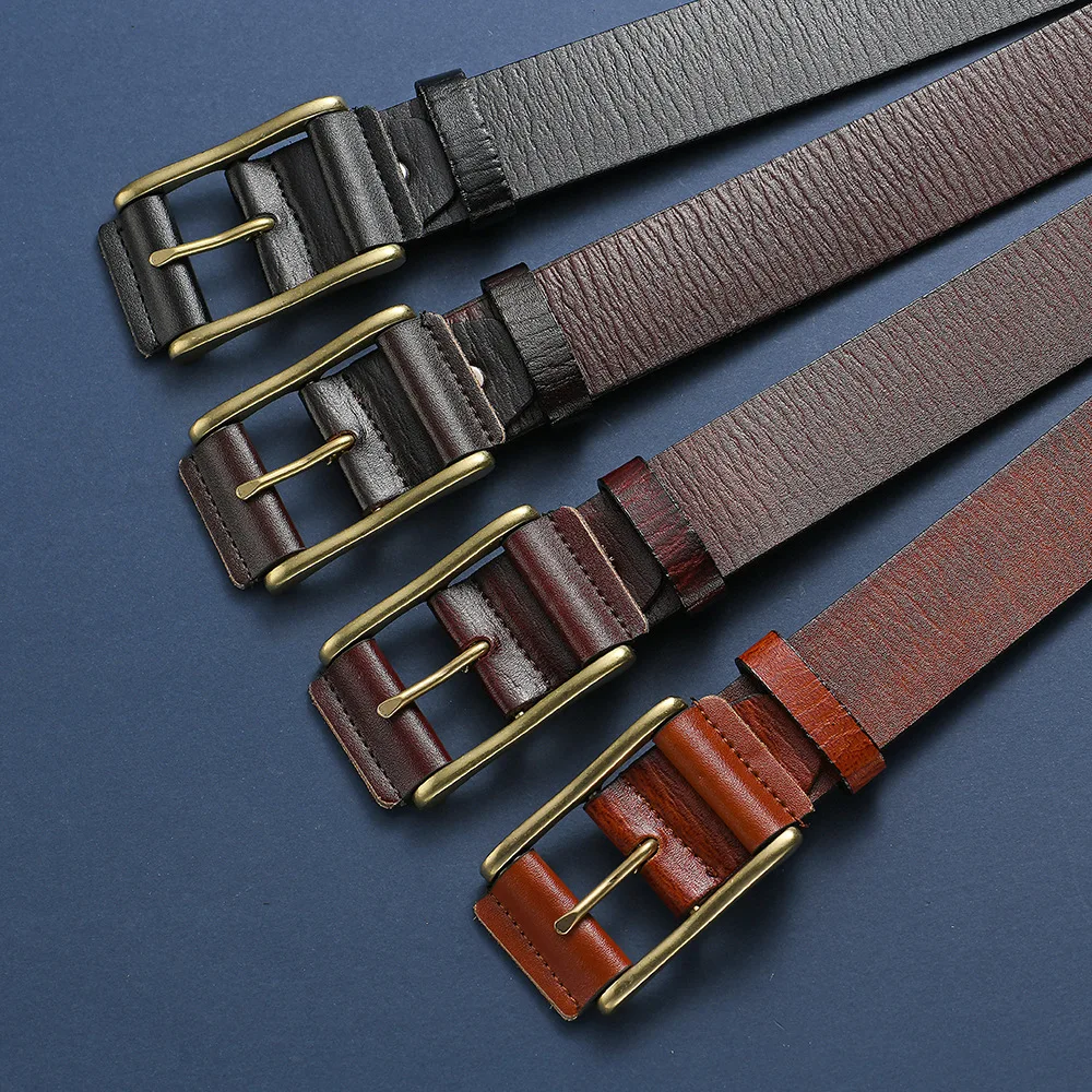 

New Women Fashion Leather Belt Buckle Belts Women and men Waist Belt Thin Black Buckle Leather Belt G08