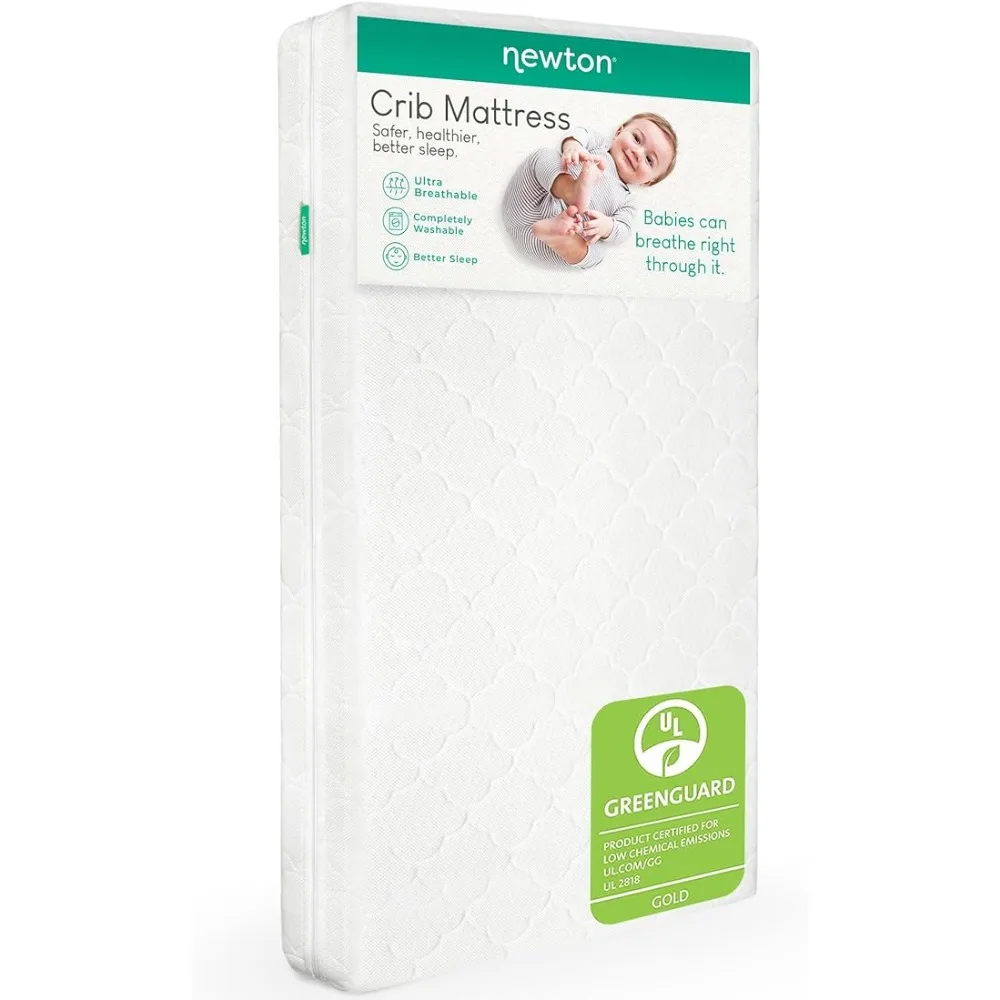 Crib Mattress and Toddler Bed-100% Breathable Proven to Reduce Suffocation Risk, 100% Washable, 2-Stage