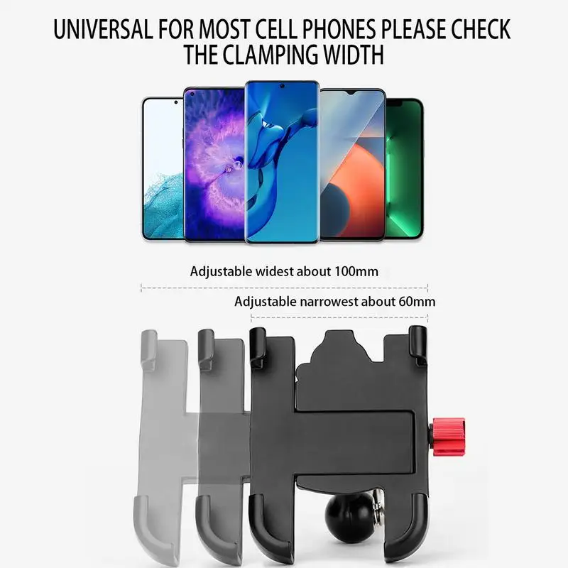 Handlebar Phone Stand Adjustable Cell Holder Shock Absorbing Scooter Handlebar Cradle Clip Motorcycle Phone Holder Mount