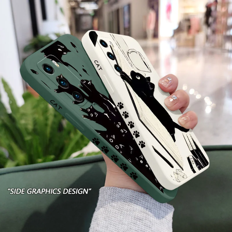 Naughty Cat Design Protective Phone Case