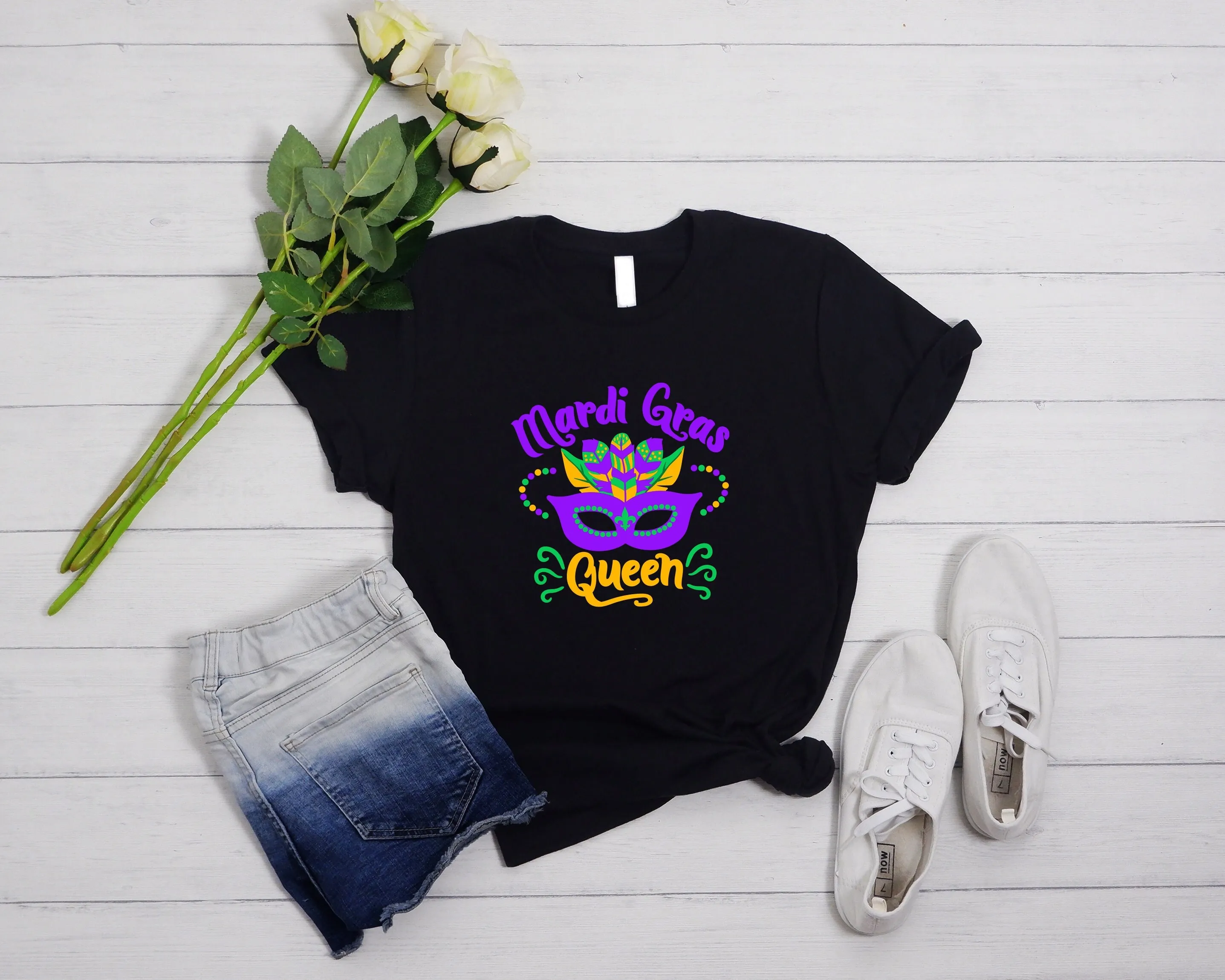 Забавный карнавальный костюм с изображением королевы Марди Гра, маски нового флера Орлеана де лиса