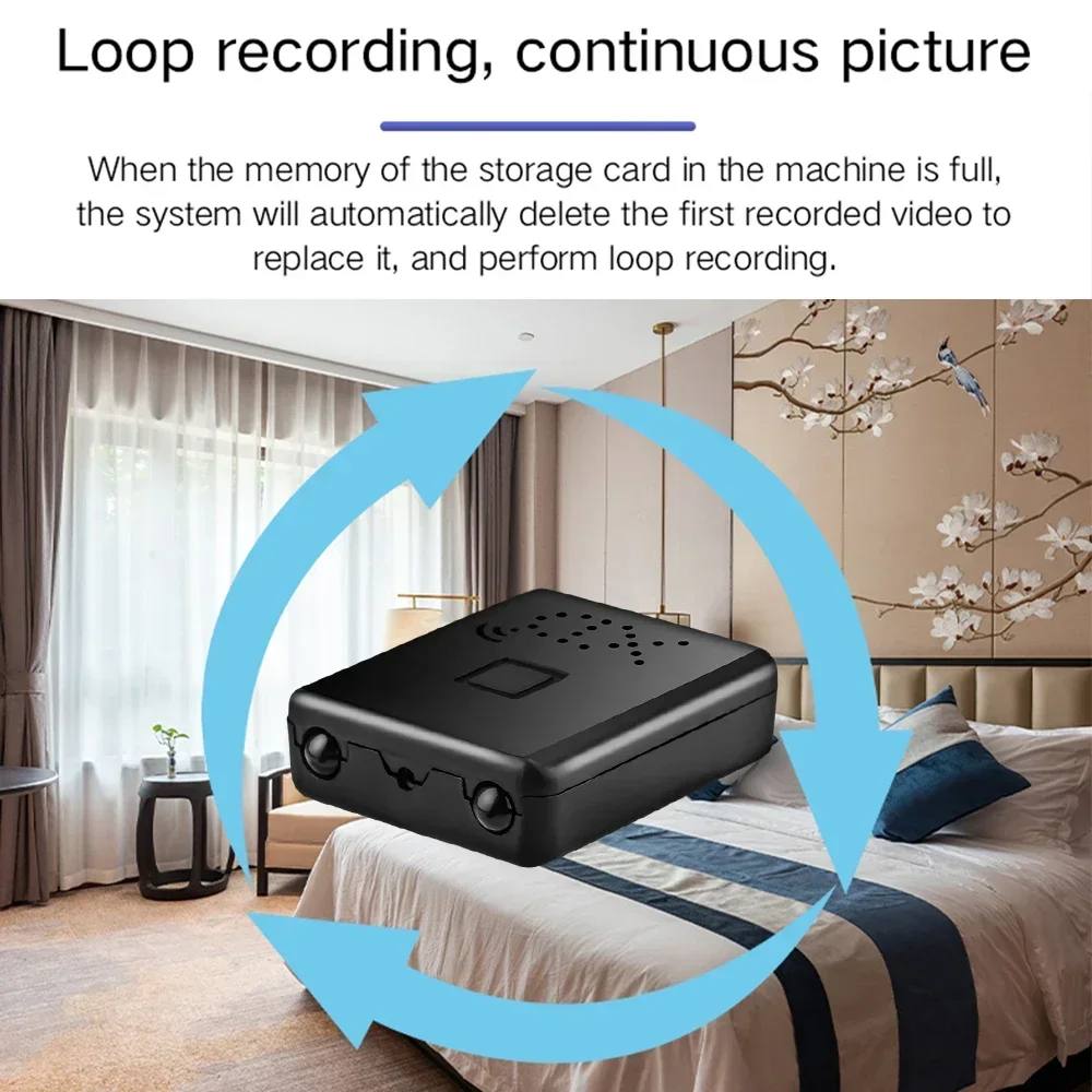 Description Picture 6 of item1080P HD Smallest Mini Camera WIFI Built-in Battery IP Remote Monitoring Camcorder IR Night Vision Body Cam Invisible Espia Cam