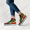 Rastafari Lion of Judah Premium High Tops Basketball Sneakers Print Design Woman Man Holiday Party Matching Custom Dropshipping 2