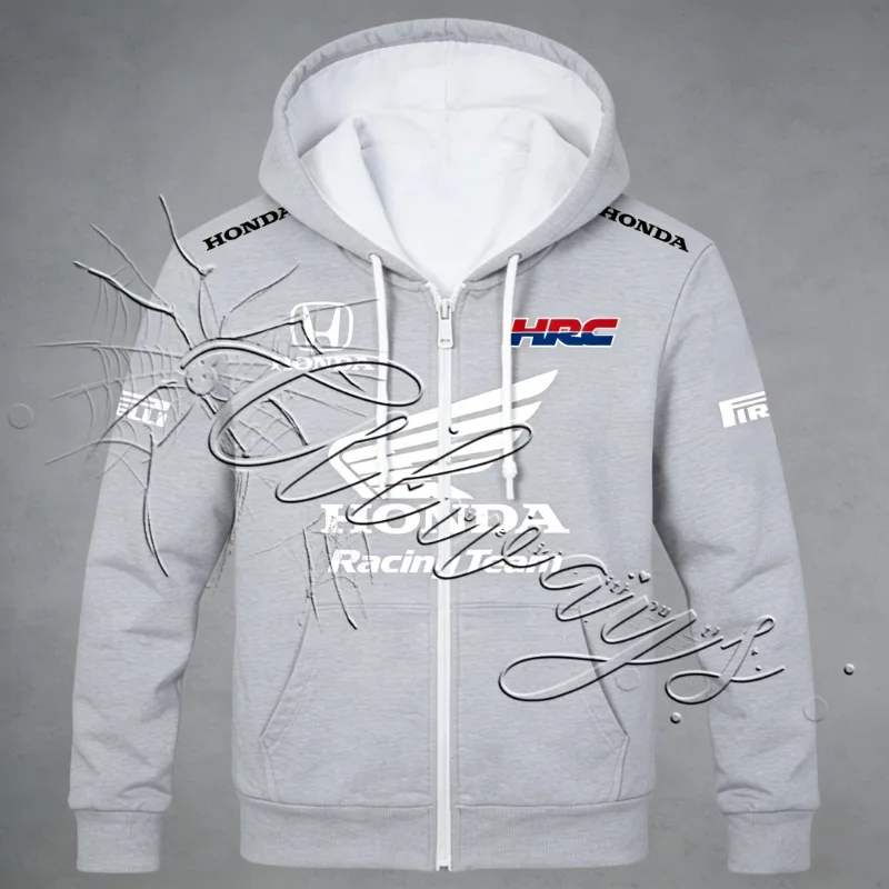 Autumn/Winter Honda HRC Racing Team Men's MOTO Off Road Enthusiast Special Warm Motorcycle Wear Hoodie