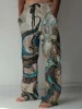 Summer Stylish And Comfortable Everyday Beach Pants Octopus Pattern 3D Printed Casual Plus Size Men's Casual Pants 2