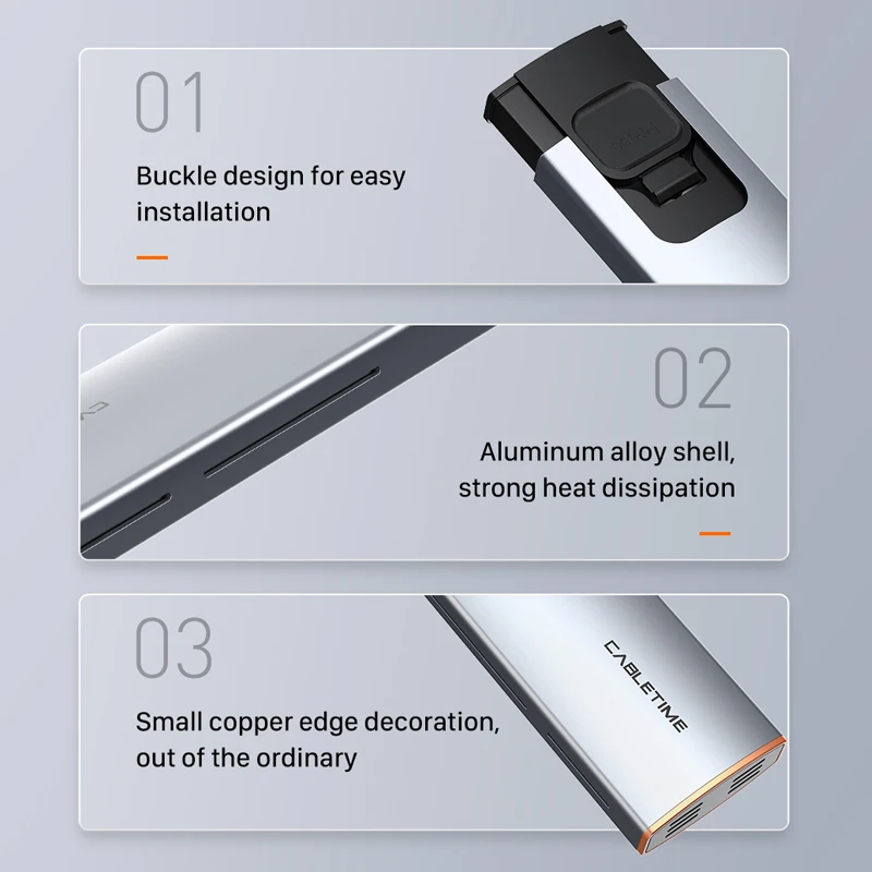 CABLETIME-SSD ̽ M.2 NVME SATA   ̽ Ŭ, USB 3.1 Gen 2, 10Gbps 2 ׶Ʈ  PCIE NGFF cŸ SSD ڽ C436