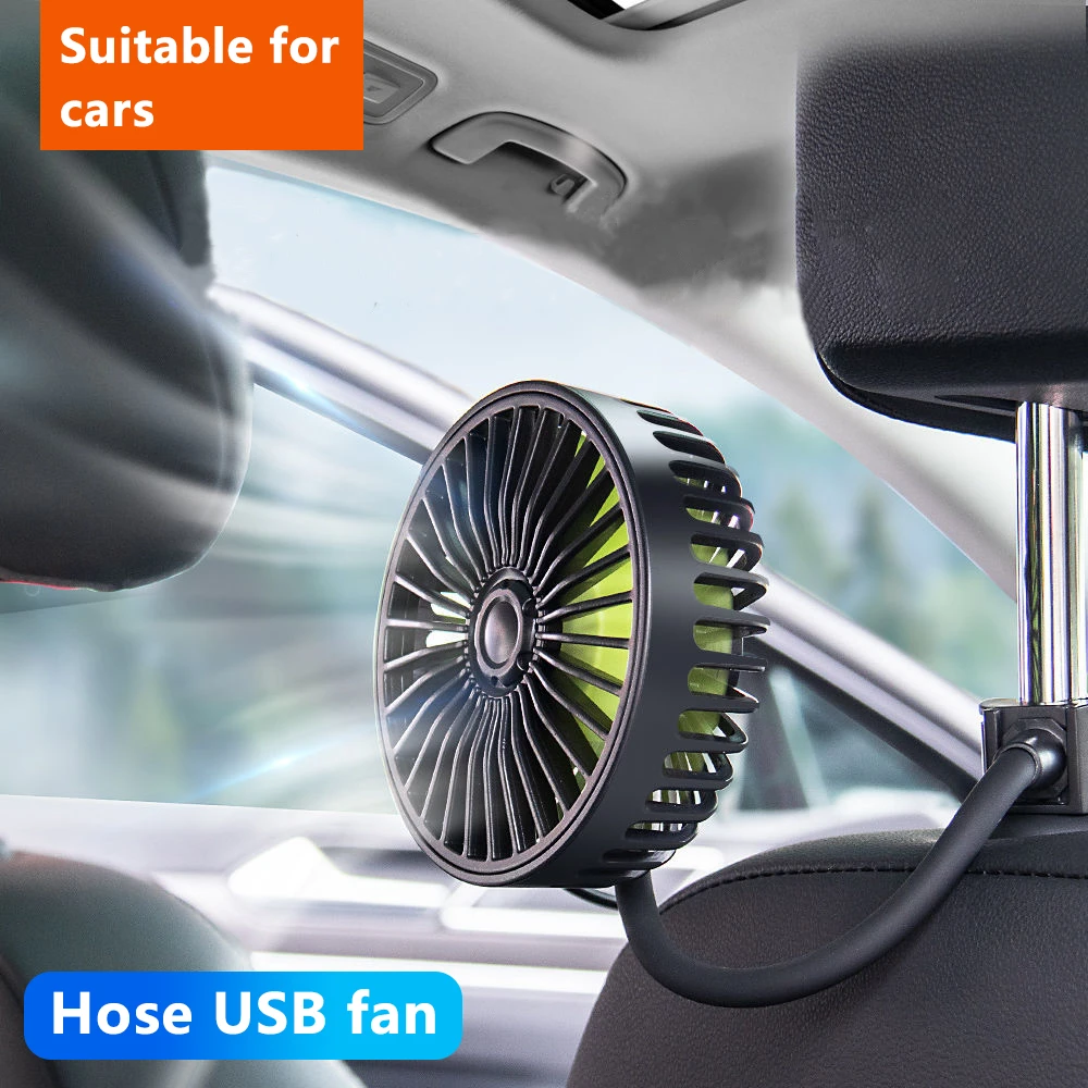 Ventilador para salpicadero coche, Enfriador de ajustable de 360 grados, 12V, accesorios para Interior de oficina, Verano| | - AliExpress