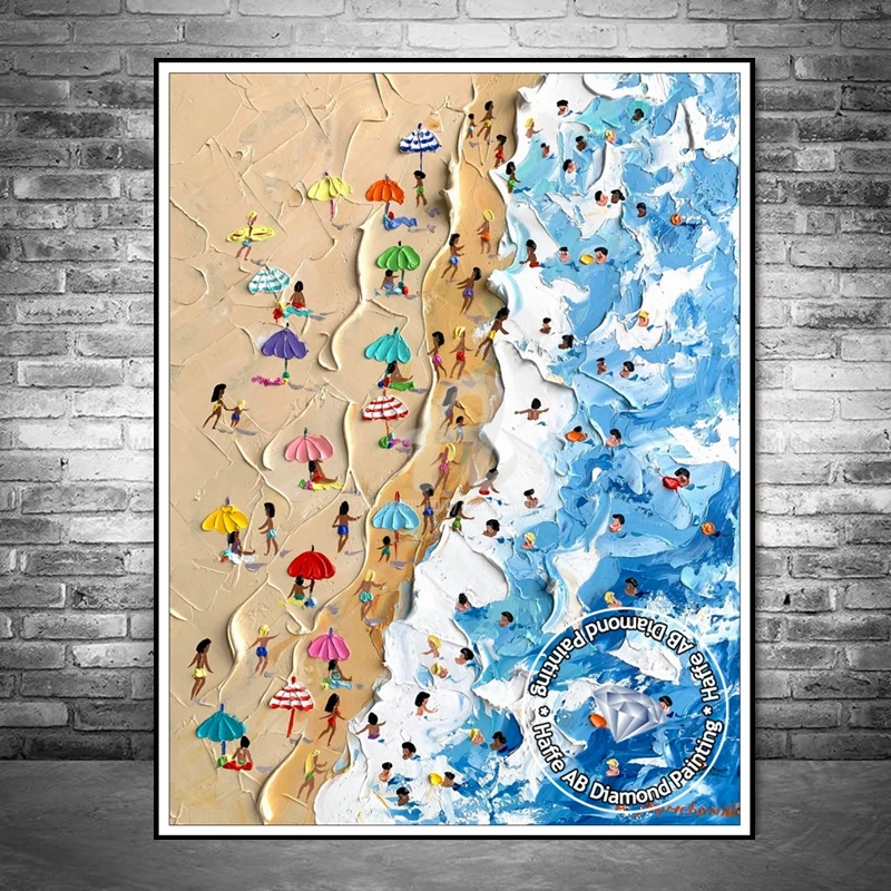 DIY ab-ビーチ用のダイヤモンドペインティング,海の風景,クロス